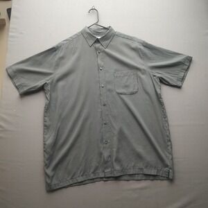 Breakwater Men's Short Sleeve Black Casual Button Up Shirt‎ Size Large